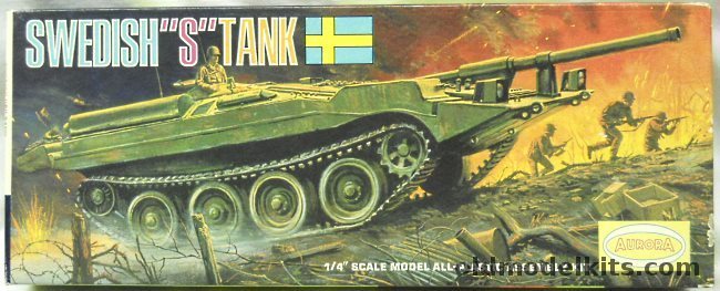 Aurora 1/48 Swedish S Tank, 316-129 plastic model kit